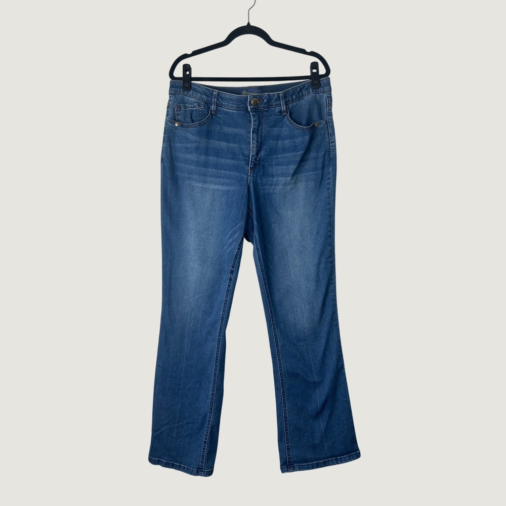 Democracy Ab'solution Jeans Womens 16 Blue Straight Leg Sustainable Eco Friendly